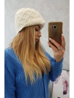 Fleecová čepice Roma ecru model 18749867 - K-Fashion Fleecová čepice Roma ecru model 18749867 - K-Fashion