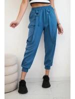 Nohavice s ozdobnými pruhmi z maslovej džínsoviny Nohavice s ozdobnými pruhmi z maslovej džínsoviny