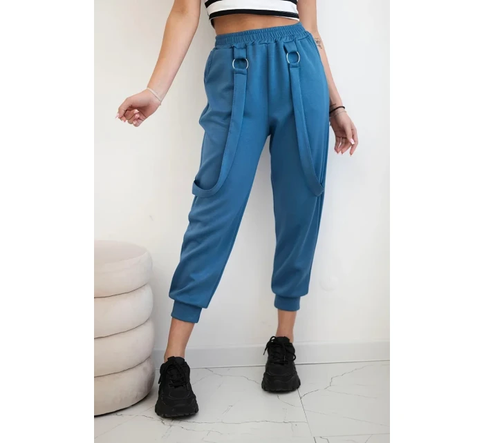 Nohavice s ozdobnými pruhmi z maslovej džínsoviny Nohavice s ozdobnými pruhmi z maslovej džínsoviny