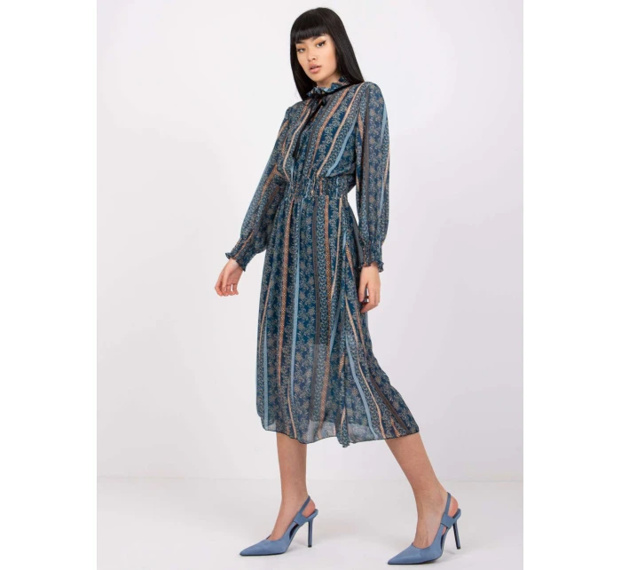 Šaty DHJ SK 15177 1.04P tmavo modrá Šaty DHJ SK 15177 1.04P tmavo modrá