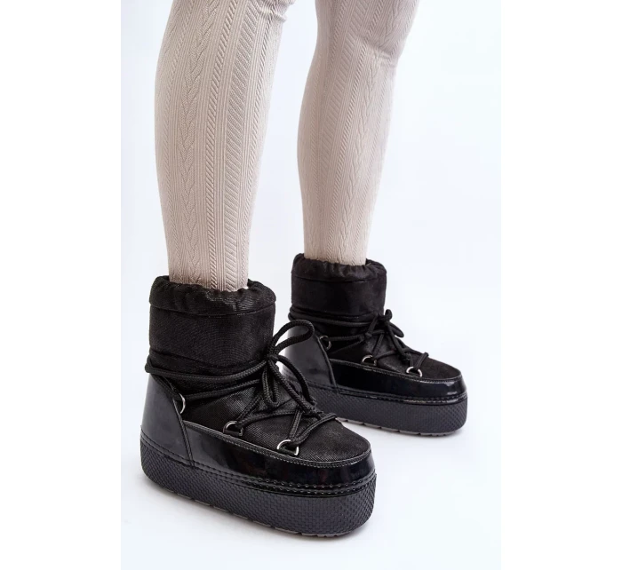 Dámské Sněhule S vázáním Black Toolsa Dámské Sněhule S vázáním Black Toolsa