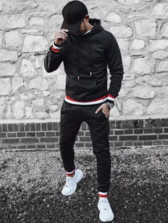 FashionStreet čierna pánska tepláková súprava AX0662