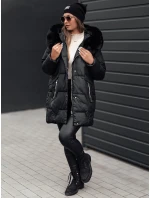 Dámská prošívaná zimní bunda s kapucí černá Dstreet model 21980915 - FashionStreet Dámská prošívaná zimní bunda s kapucí černá Dstreet model 21980915 - FashionStreet