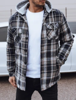 Pánská bunda s kapucí tmavě modrá Dstreet TX4959