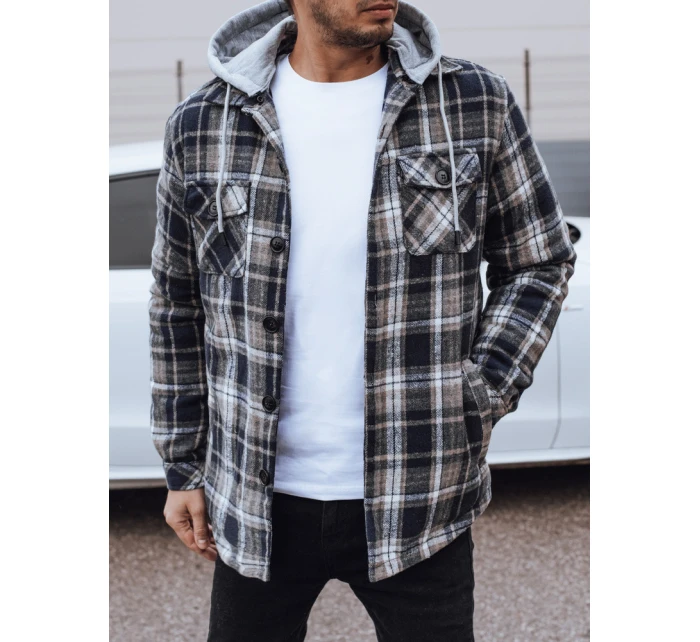 Pánská bunda s kapucí tmavě modrá Dstreet model 21982344 - FashionStreet