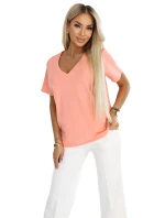 damska z dekoltem V i krótkim  model 22036868 - numoco basic