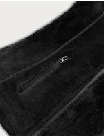 Čierna plyšová dámska vesta (HH003-1)