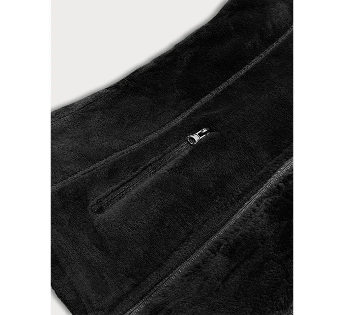 Čierna plyšová dámska vesta (HH003-1)