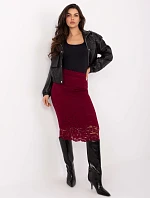 Sukňa MI SD G9139.33 bordová