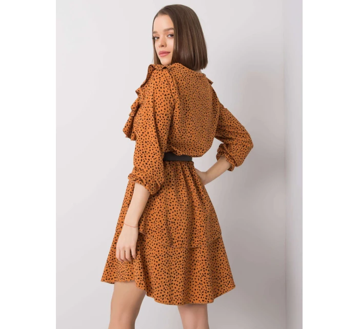 Šaty WN SK R824.68 svetlo hnedá