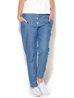 Kalhoty dámské model 20159640 světle modré - Katrus Kalhoty dámské model 20159640 světle modré - Katrus