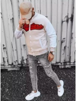 Pánská mikina na zip v barvě ecru Dstreet model 21966730 - FashionStreet