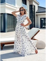 maxi šaty světle šedé Dstreet model 21978071 - FashionStreet maxi šaty světle šedé Dstreet model 21978071 - FashionStreet