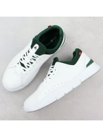 McArthur MC19 pánske biele kožené športové poltopánky