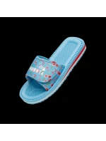 Klapky na suchý zip vícebarevné květinové modré model 21721318 - Kubota Klapky na suchý zip vícebarevné květinové modré model 21721318 - Kubota