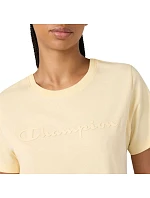 Koszulka damska Champion Short Sleeve żółta 119125 YS175