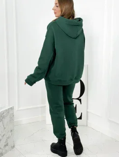 Izolovaná bavlněná souprava, mikina s model 18922069 + kalhotami zelený - K-Fashion