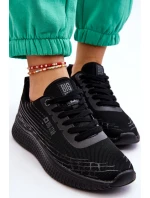 Damskie Siateczkowe Buty Sportowe Memory Foam System Big Star LL274662 Czarne Damskie Siateczkowe Buty Sportowe Memory Foam System Big Star LL274662 Czarne