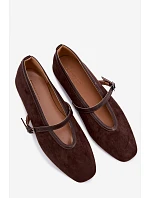 model 22091791 Eko semišové balerínky s páskem - Boto