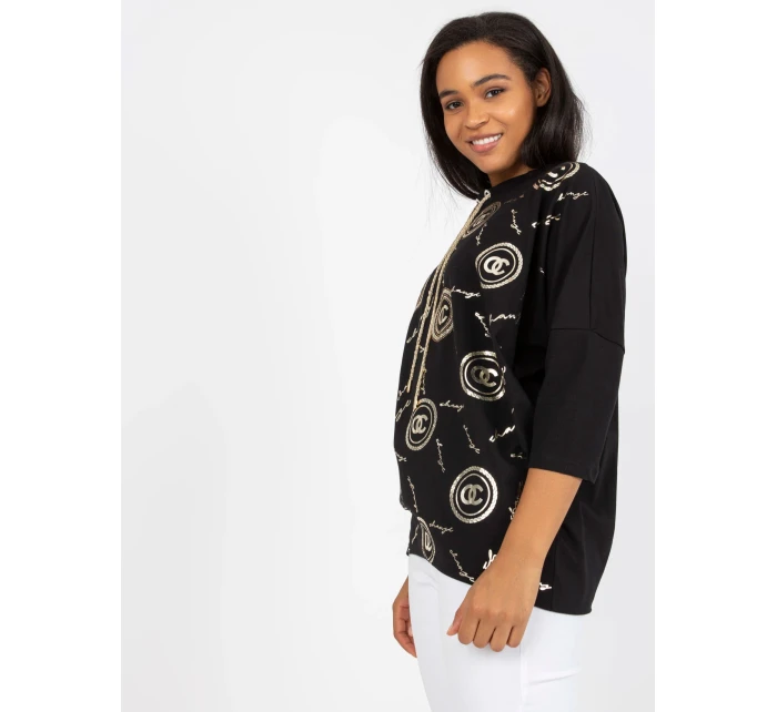 Bluzka RV BZ model 21141991 czarny - FPrice Bluzka RV BZ model 21141991 czarny - FPrice