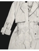 Dámska klasická bunda Goodlookin s podšívkou svetlo béžová (B2006-46)