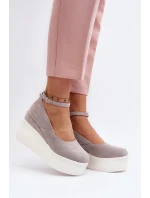 Dámské espadrilky na šedé model 21648491 - Boto Dámské espadrilky na šedé model 21648491 - Boto