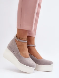 Dámské espadrilky na šedé model 21648491 - Boto