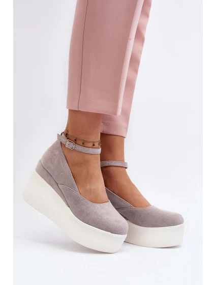 Dámské espadrilky na šedé model 21648491 - Boto Dámské espadrilky na šedé model 21648491 - Boto