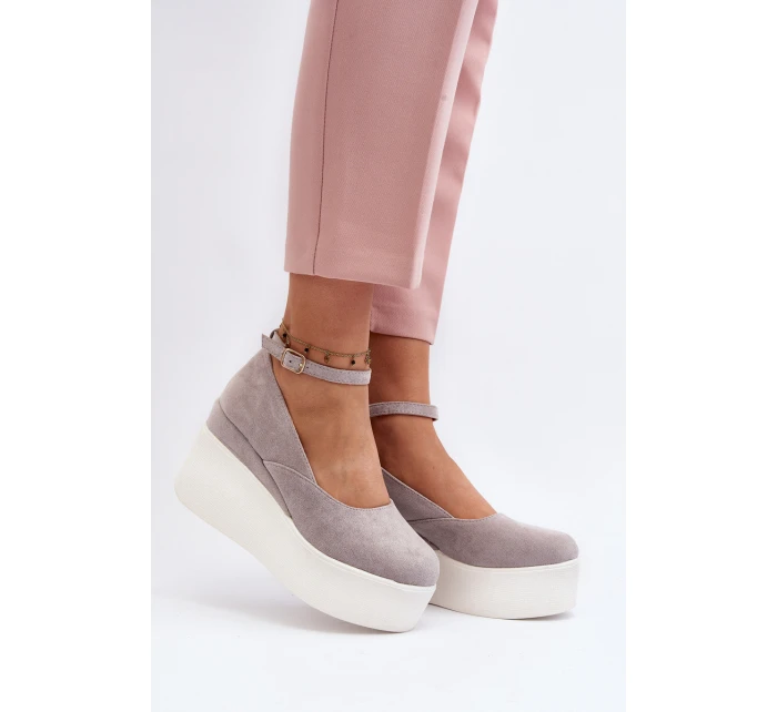 Dámské espadrilky na šedé model 21648491 - Boto Dámské espadrilky na šedé model 21648491 - Boto