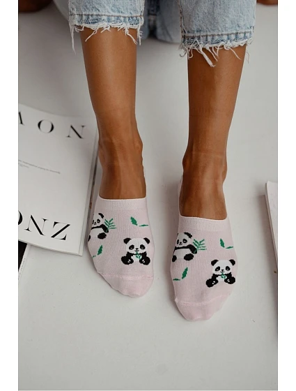 Dámské model 22044920 ponožky Panda Růžové - Milena