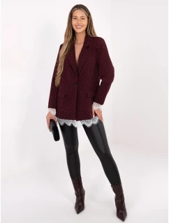 Marynarka IT MA  bordowy model 21801849 - FPrice