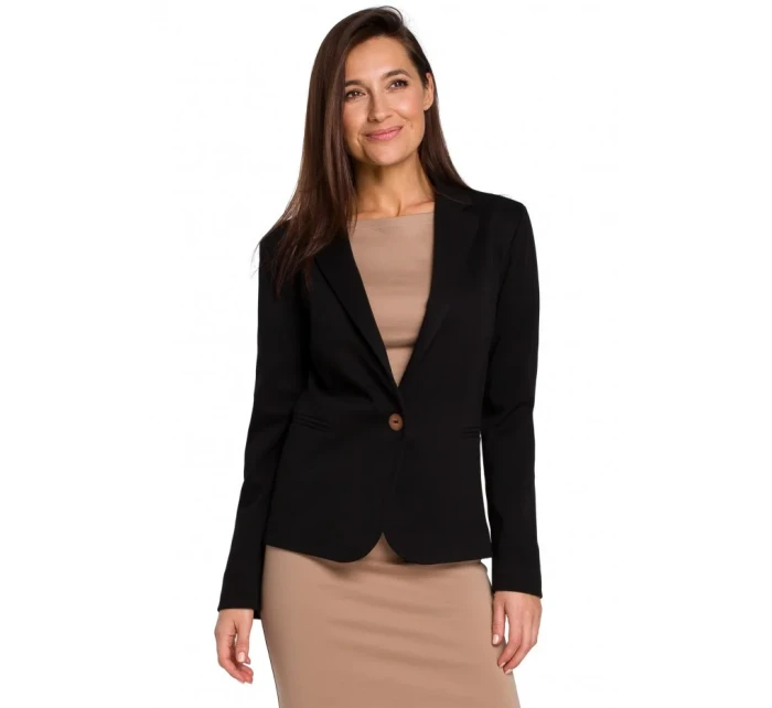 S154 Sako s jedným gombíkom - čierne