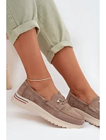 Semišové poltopánky 26PB18 beige - Jezzi