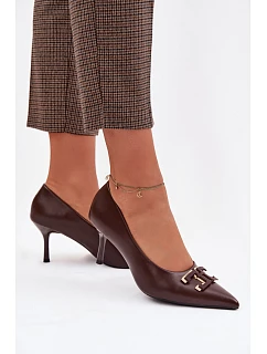 Lodičky s ihlovým podpätkom model 225606 Krok vo veľkom štýle