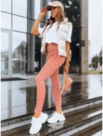 Dámske rebrované legíny LOOK AT ME beige FashionStreet UY1573 Dámske rebrované legíny LOOK AT ME beige FashionStreet UY1573