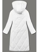 Dlouhá bílá dámská zimní bunda model 21427400 - J.STYLE