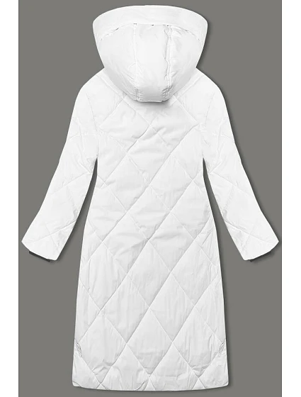 Dlouhá bílá dámská zimní bunda model 21427400 - J.STYLE