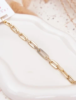 Dámský náramek řetěz ze chirurgické oceli zlatý