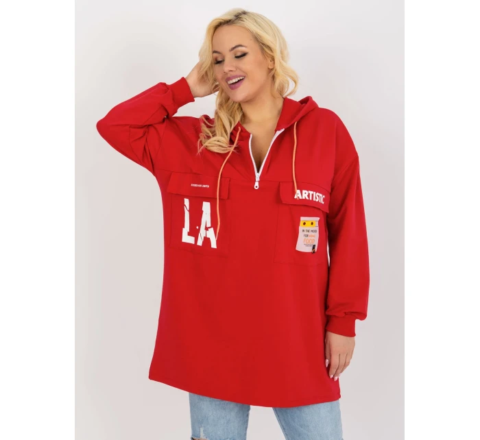 Mikina RV BL 8258.34 červená