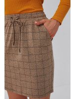 Károvaná sukňa v tvare ceruzky