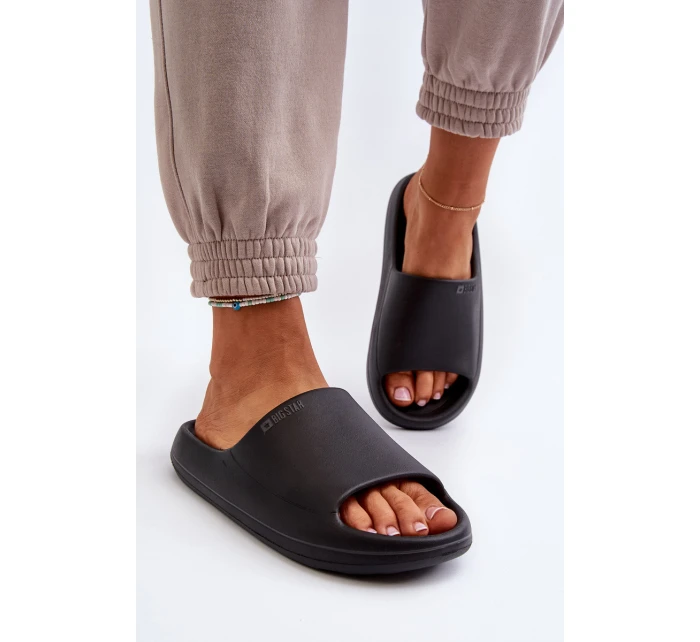 Lekkie Klapki Damskie Big Star NN274A042 Czarne Lekkie Klapki Damskie Big Star NN274A042 Czarne