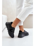 Skórzane Buty Sportowe Damskie Vinceza 7918 Czarne