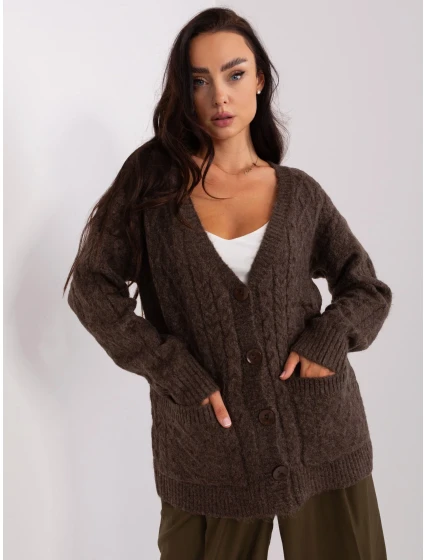 Sweter AT SW model 18959533 brązowy - FPrice