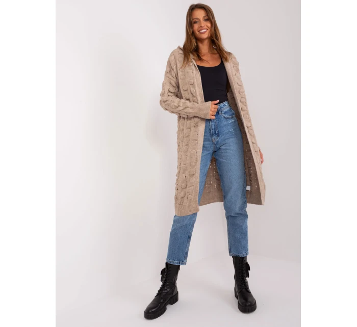 Kardigan BA SW model 21055318 ciemny bezowy - FPrice