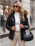 Dámská prošívaná zimní bunda s kapucí černá Dstreet model 21970294 - FashionStreet Dámská prošívaná zimní bunda s kapucí černá Dstreet model 21970294 - FashionStreet