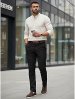 Pánske slim fit čierne FashionStreet UX4484