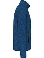 K Pánská melanžová pletená fleecová bunda 20. light royal blue melange model 22423046 - Kariban