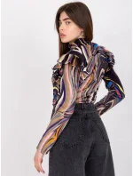 Blúzka DHJ BZ 6533C.90 čierna a béžová Blúzka DHJ BZ 6533C.90 čierna a béžová