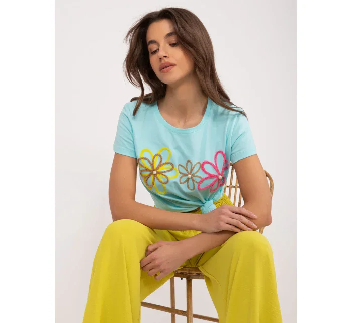 T shirt RV TS model 19768838 mietowy - FPrice T shirt RV TS model 19768838 mietowy - FPrice