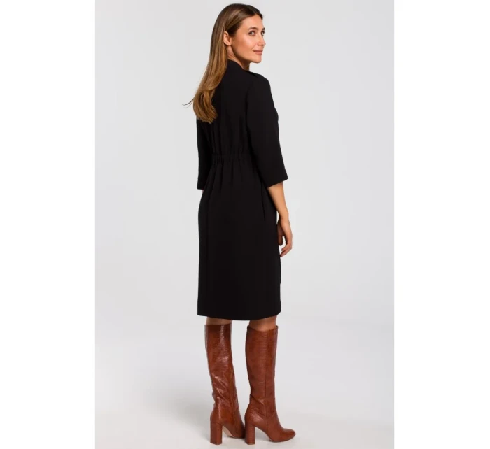S189 Blejzrové šaty - čierne